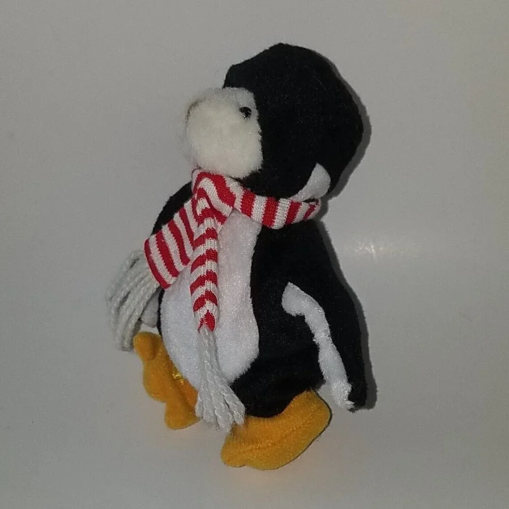 VTG GANZ 1995 Wee Bear Village White Teddy Bear Plush Penguin Costume Small 5
